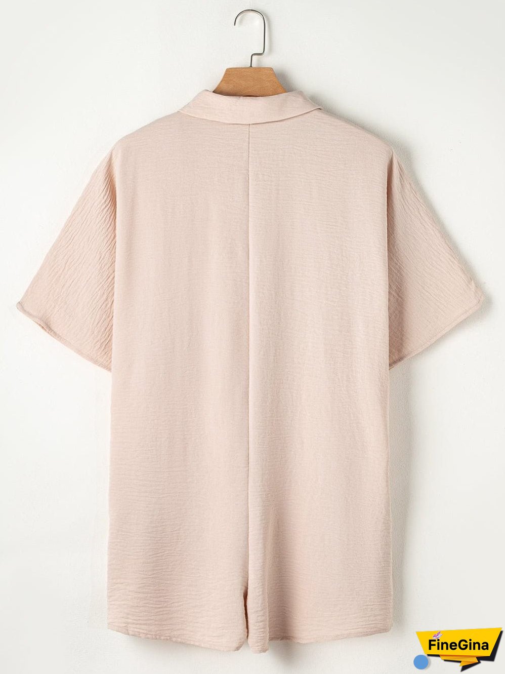 Plus Size Button-Down Jumpsuit