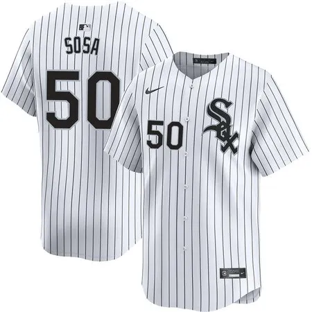 Men's Chicago White Sox #50 Lenyn Sosa White Home Official Player Jersey F6NB
