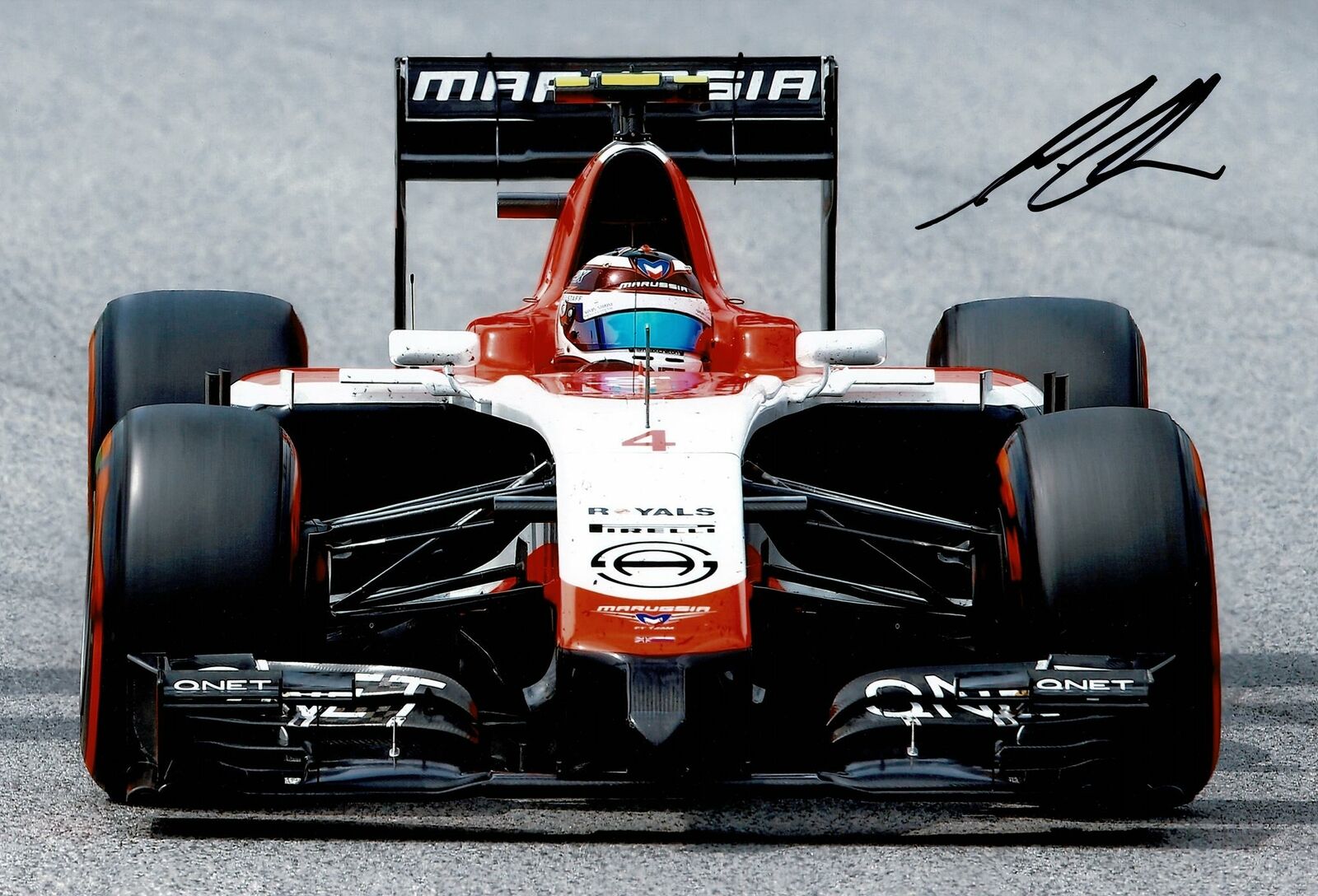 Max Chilton Signed 12X8 Photo Poster painting Genuine Autograph Renault AFTAL COA (3573)