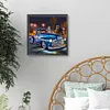Blue Vintage Car-Full Round Diamond Painting 40*40CM