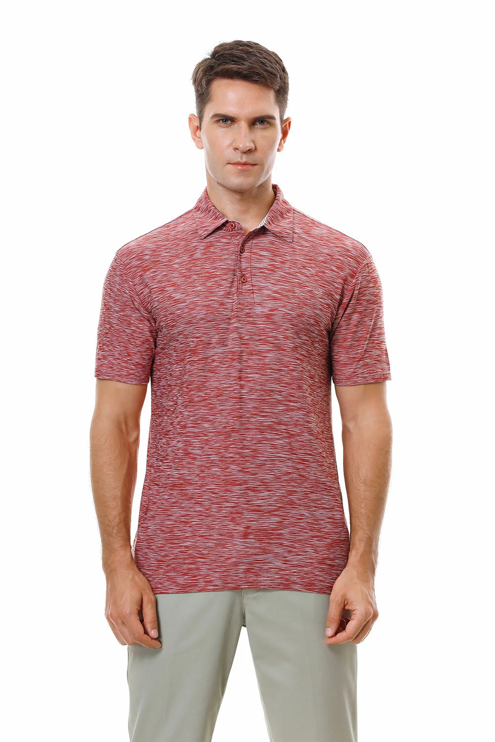 Men's Sport Polo Burgundy Alex Vando Fashion