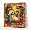 Xmas New Born Framed Special Shape Diamond Painting Kit 25x25cm