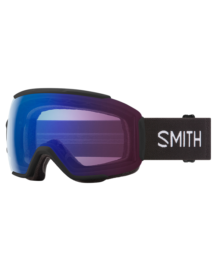 Smith Sequence OTG Low Bridge Snow Goggles - Black / ChromaPop Photochromic Rose Flash - 2023