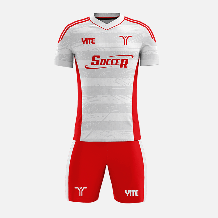 YITE | YTZQ186-White  And Red Soccer Uniforms