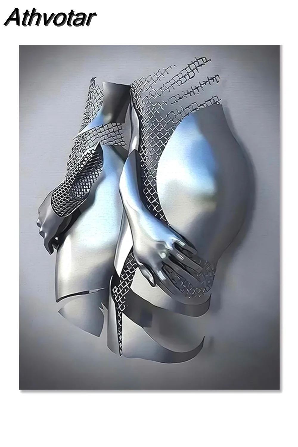 Athvotar Figure Statue Canvas Painting Romantic Abstract Posters Prints Wall Art Pictures Modern Living Room Decorations for Home