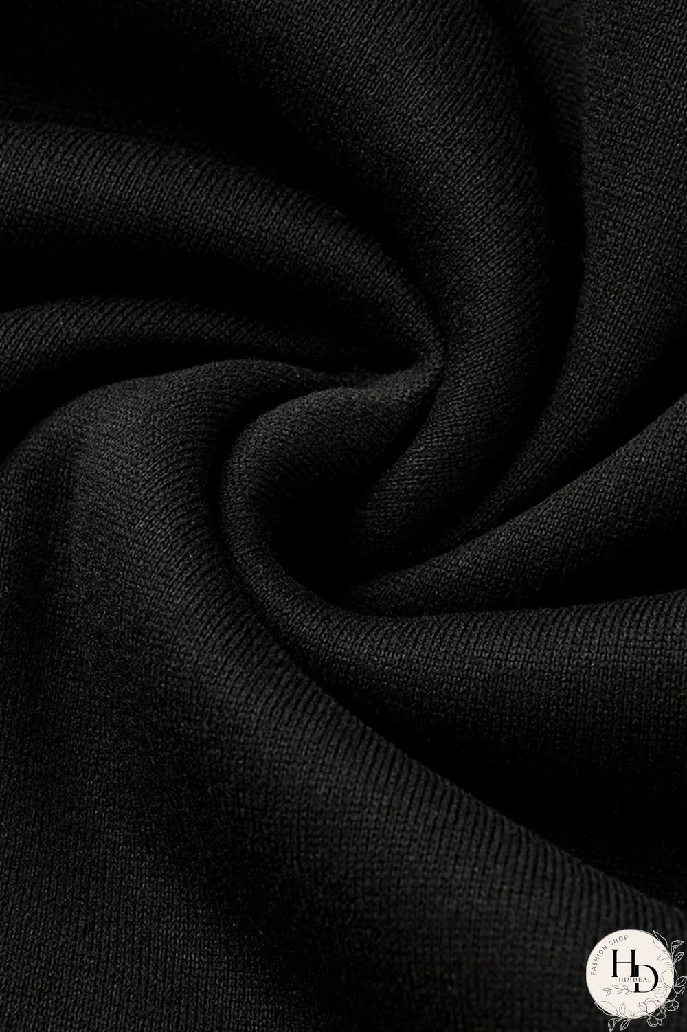 Black Fashion Casual Print Basic Hooded Collar Plus Size Two Pieces