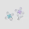 Electronic flower earrings ear cuff