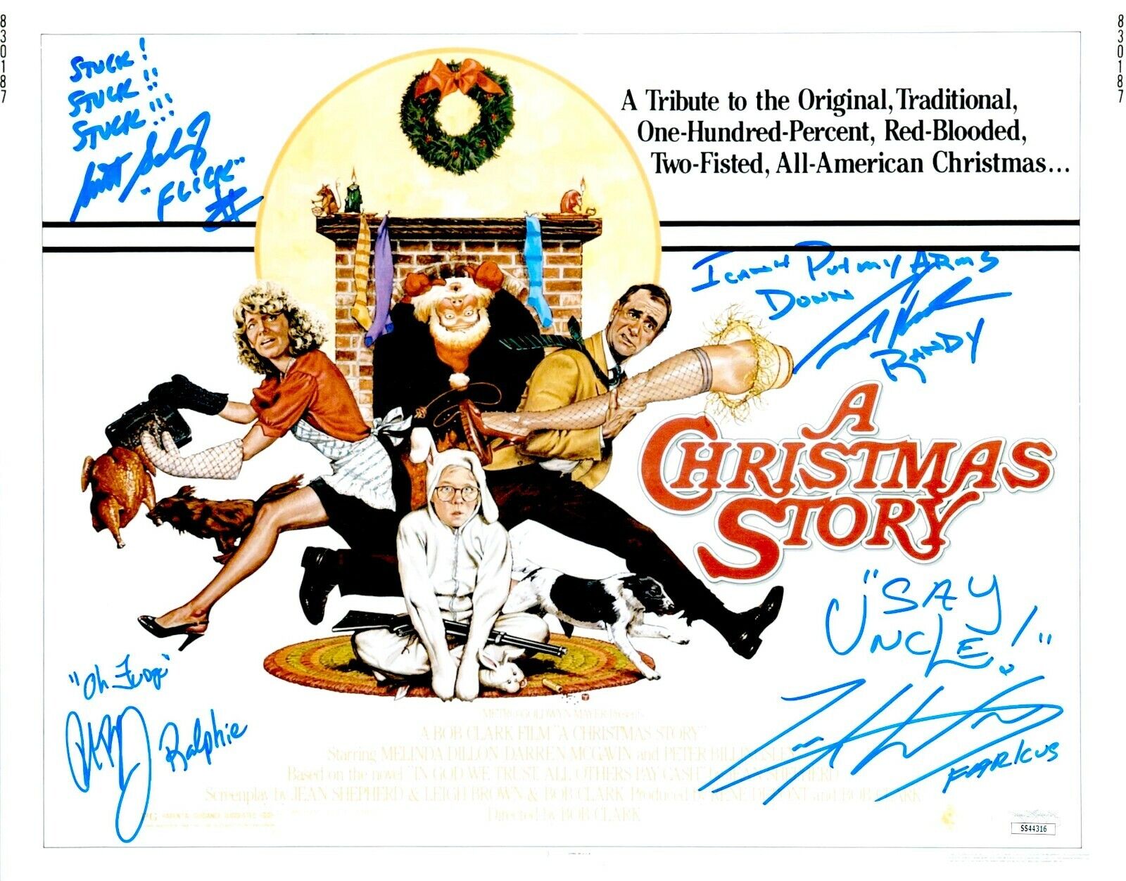 PETER BILLINGSLEY CAST x4 Signed 11x14 A CHRISTMAS STORY Photo Poster painting Autograph JSA COA