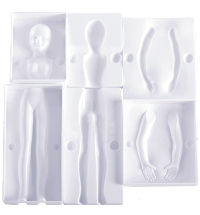 3D Child Body Shape Modeling Cake Fondant Cutter Moulds With Instructions