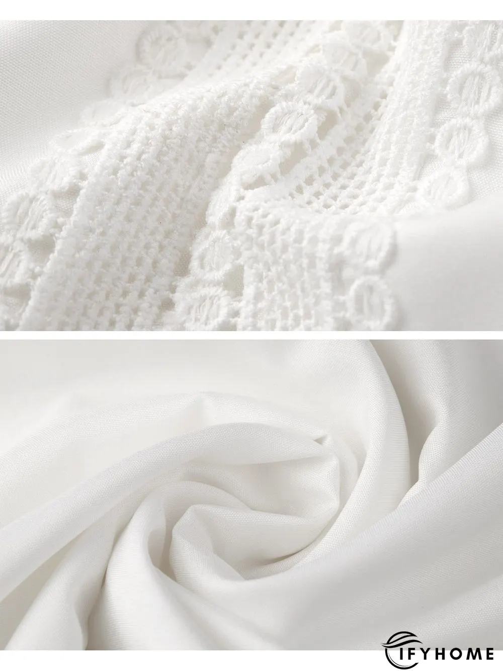 Half Sleeve Holiday Cotton-Blend Plain Weaving Dress | IFYHOME