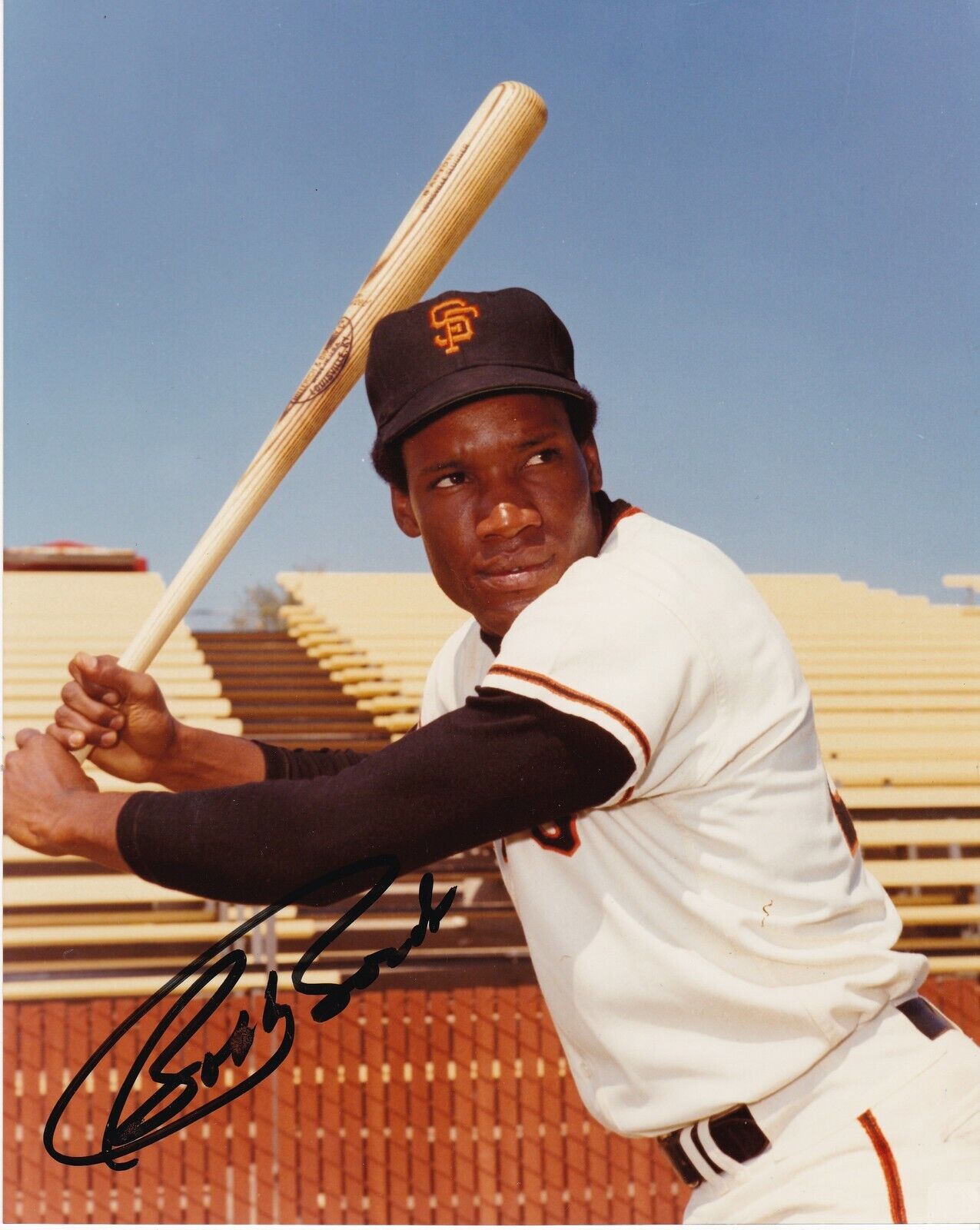 BOBBY BONDS SAN FRANCISCO GIANTS ACTION SIGNED 8x10