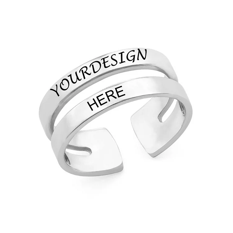 Personalized Design Double Ring