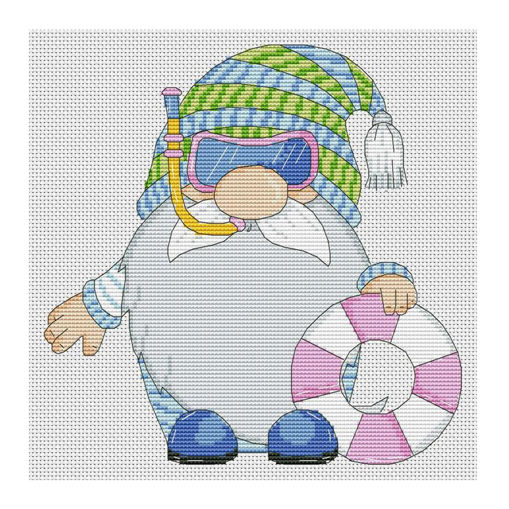 

Gnome - 11CT Stamped Cross Stitch - 30*30CM, 501 Original