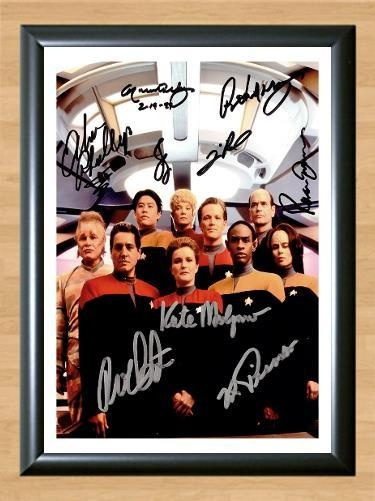 Star Trek Voyager Cast Signed Autographed Photo Poster painting Poster Print Memorabilia A4 Size