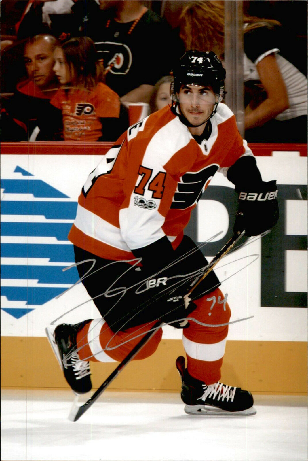 Mike Vecchione SIGNED 4x6 Photo Poster painting PHILADELPHIA FLYERS #3