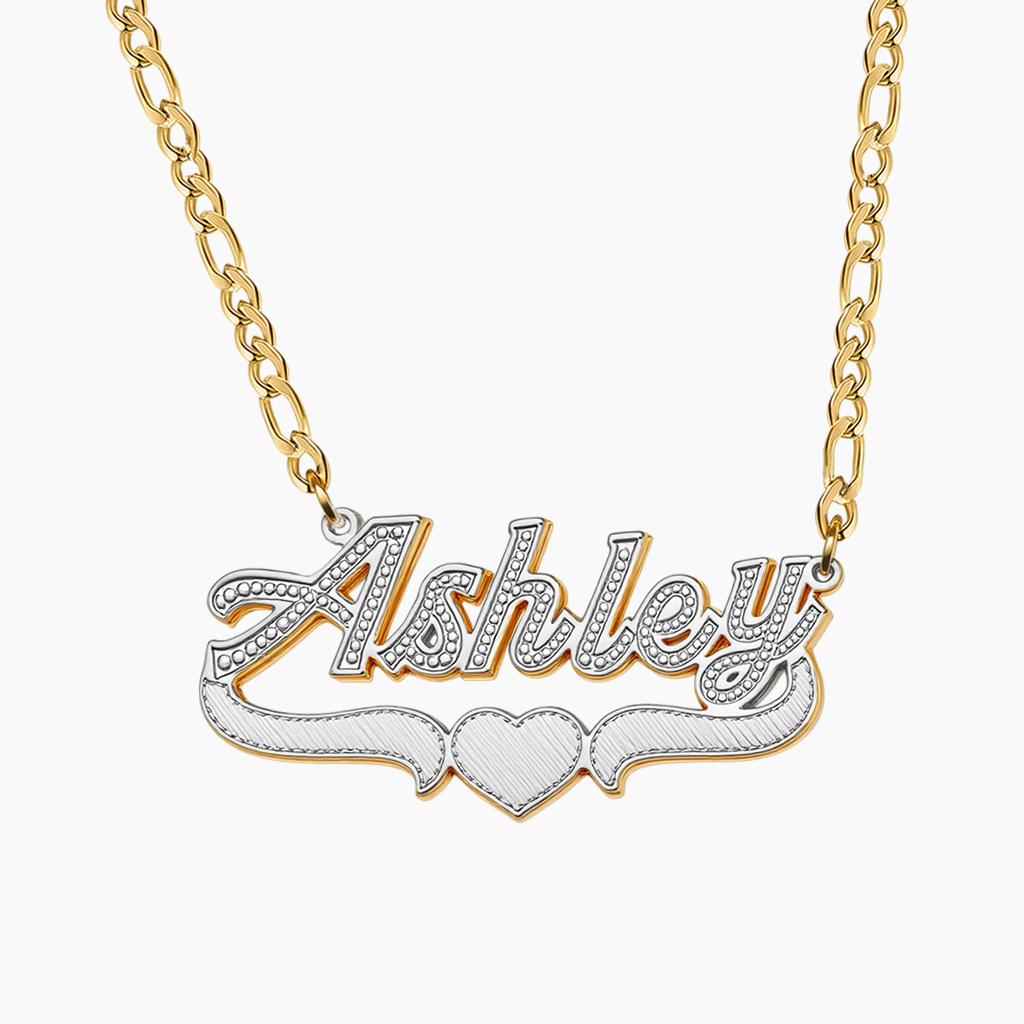 Custom Silver Gold Double Layer Nameplate