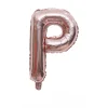 20PCS English Letters 16" Aluminum Film Golden Silver Rose Gold Balloons Birthday Party Decor