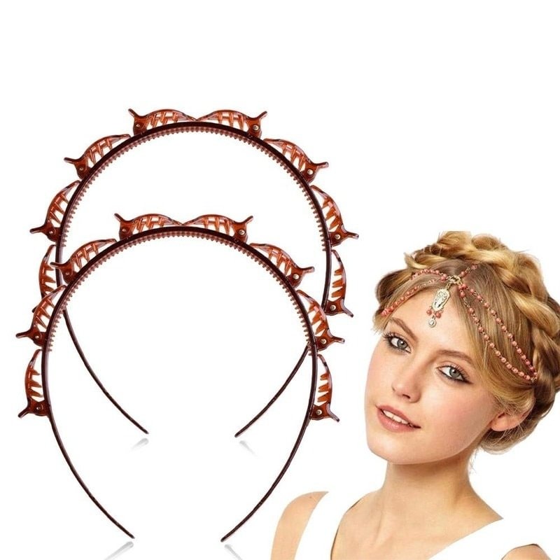 UsmallLifes King Double-layer Twist Hollow Headband US Mall Lifes