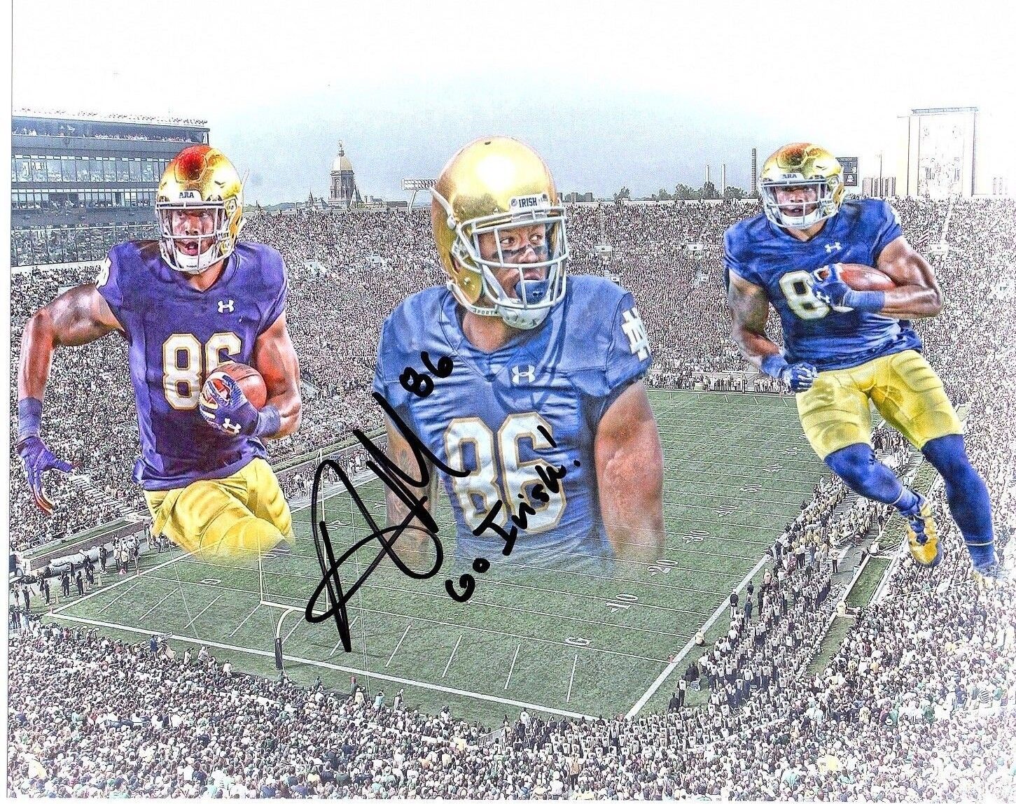 Alize Mack Notre Dame Irish hand signed autographed 8x10 football Photo Poster painting ND e