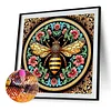 (40*40cm)Flower Bee - Full Round Drill Diamond Painting
