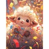>SALE<5D DIY Full Round Drill Diamond Painting Zodiac Sheep Kit Home Decoration30x40cm