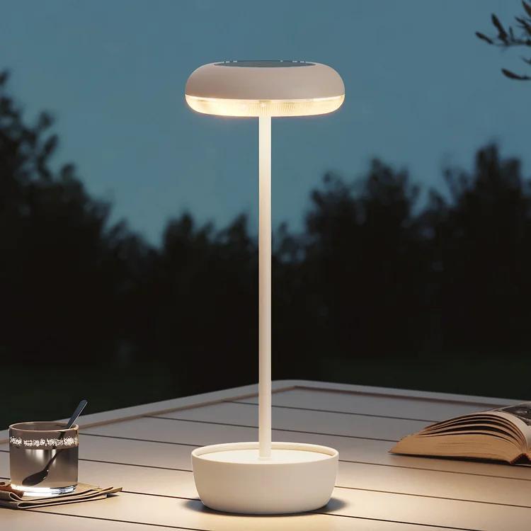 GRAND PATIO Outdoor Table Lamp Solar Table Lamp with USB-Type C