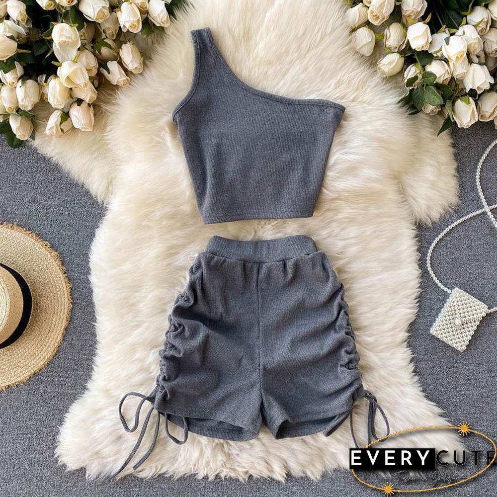 Solid Color  Two-Piece Set P14938