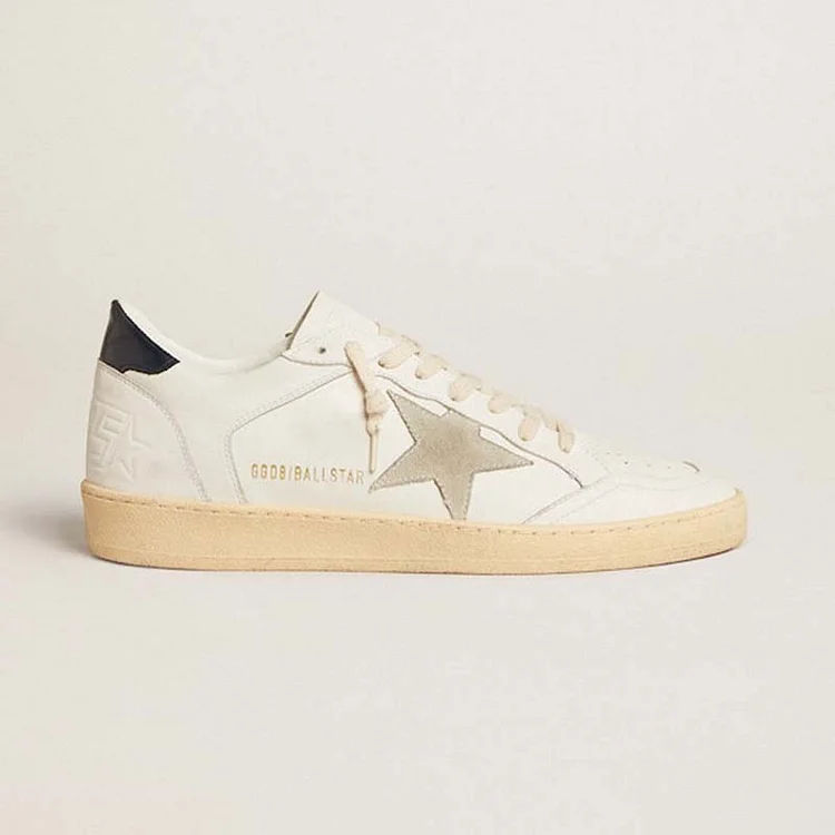 Golden Goose Ball Star con estrella de ante hielo y refuerzo del talón de piel azul
