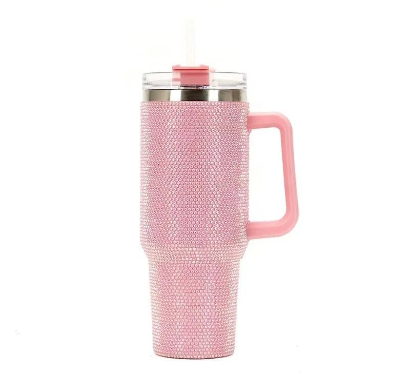 🔥Double Wall Leakproof Straw 40oz Insulated Travel Coffee Mug