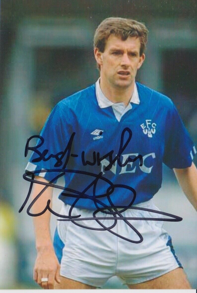 KEVIN SHEEDY HAND SIGNED 6X4 Photo Poster painting EVERTON FOOTBALL AUTOGRAPH 13