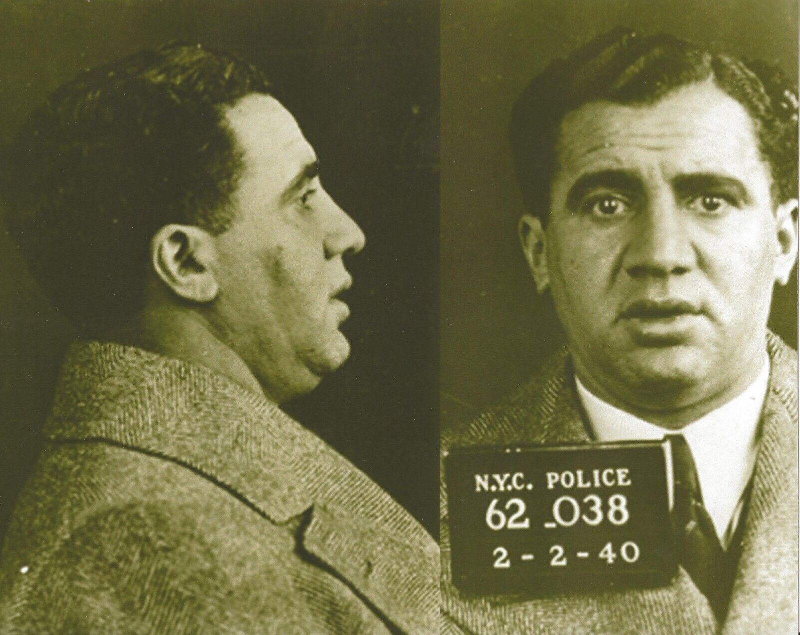 ABE RELES MUG SHOT 8X10 Photo Poster painting MAFIA ORGANIZED CRIME MOB MOBSTER PICTURE