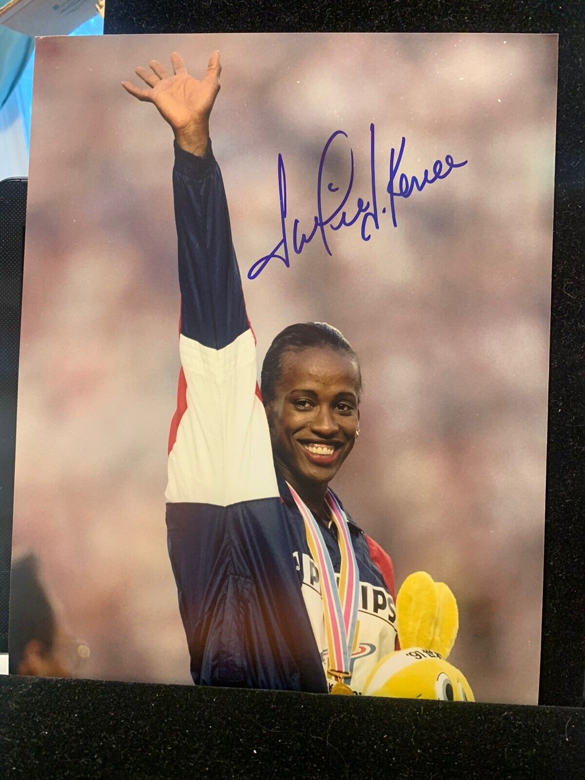 JACKIE JOYNER-KERSEE signed Photo Poster painting USA OLYMPIC GOLD MEDAL 1988, 1992 Beckett D2