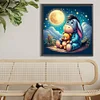 Eeyore und B&auml;r - Rundbohrer Diamantmalerei - 40*40cm