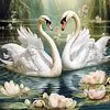Swan-14CT Stamped Cross Stitch 40*40cm tapestrymarket
