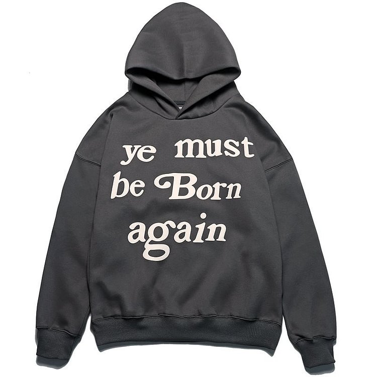 Kanye West Hoodie Cpfm Letter Foam Velvet Padded Hooded Sweatshirt Fog Hoodie Hoodie