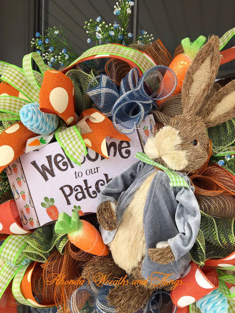2022 New Easter Decoration - Peter Rabbit Wreath