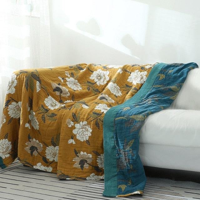 Cotton Breathable Throw Blanket