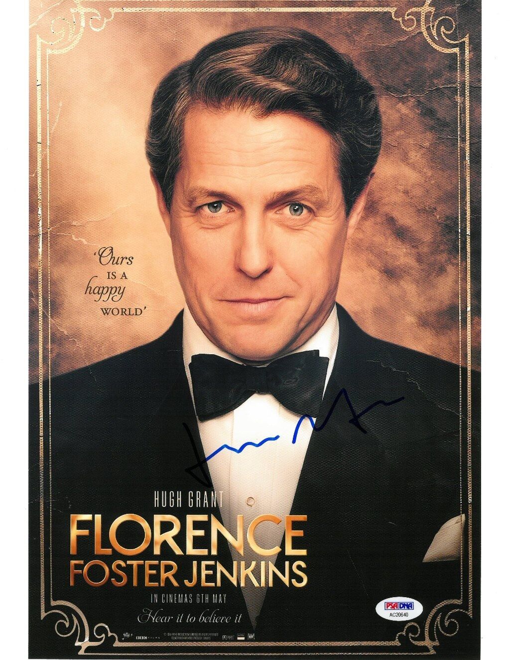 Hugh Grant Signed Florence Foster Jenkins Autographed 11x14 Photo Poster painting PSADNA#AC20640