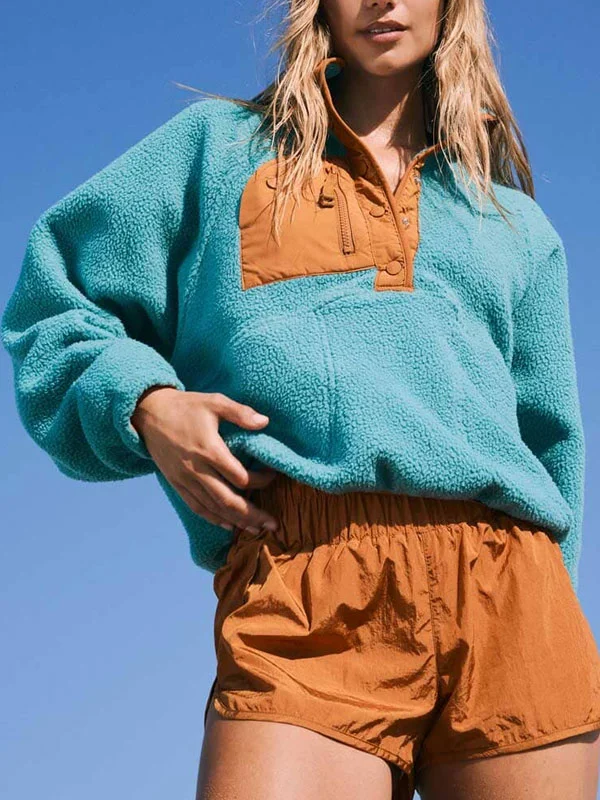 Comfortable and warm lambswool outdoor women's sweatshirt