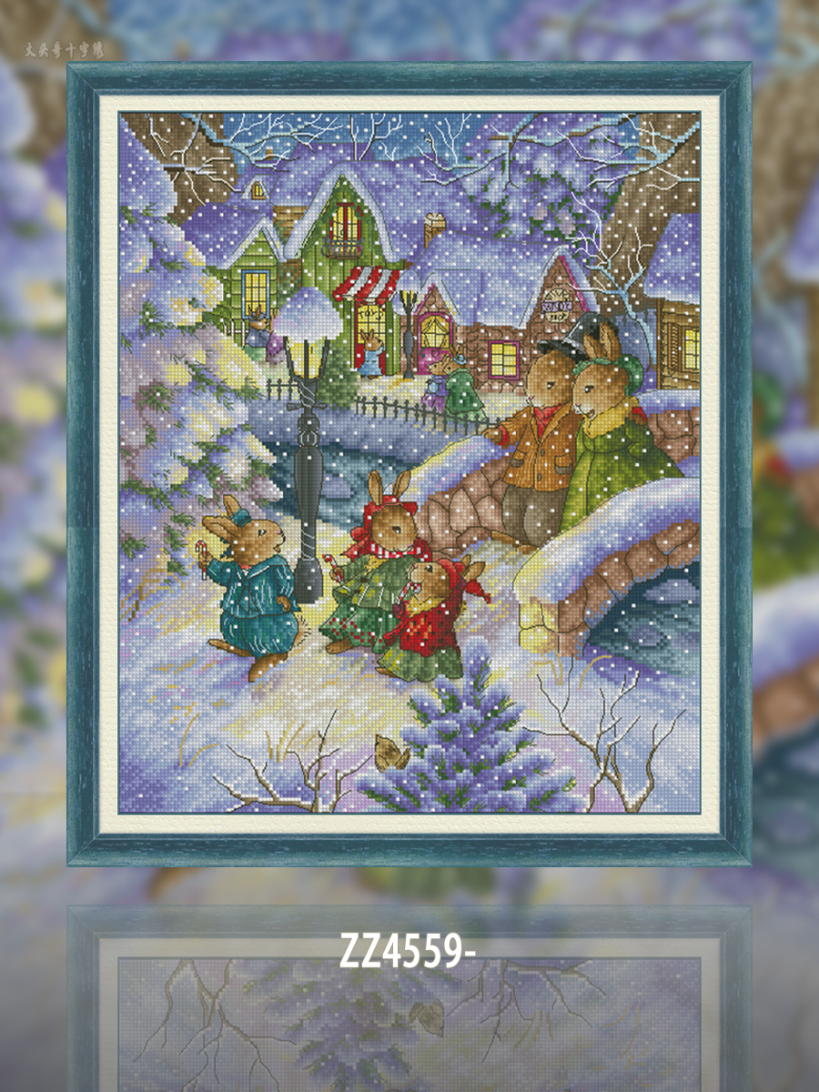 [ZZ4559-Peter Rabbit for the New Year]  Painting Fairy Cross Stitch