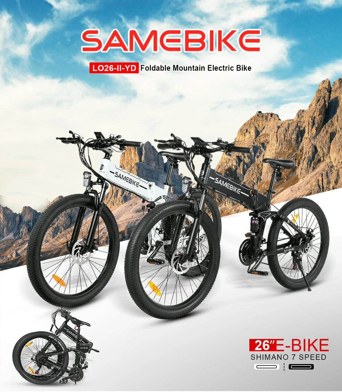 SAMEBIKE LO26 Folding E-bike|Official Supplier