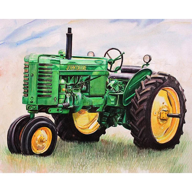 Tractor Full Drill Diamond Painting 40X30CM(Canvas) gbfke