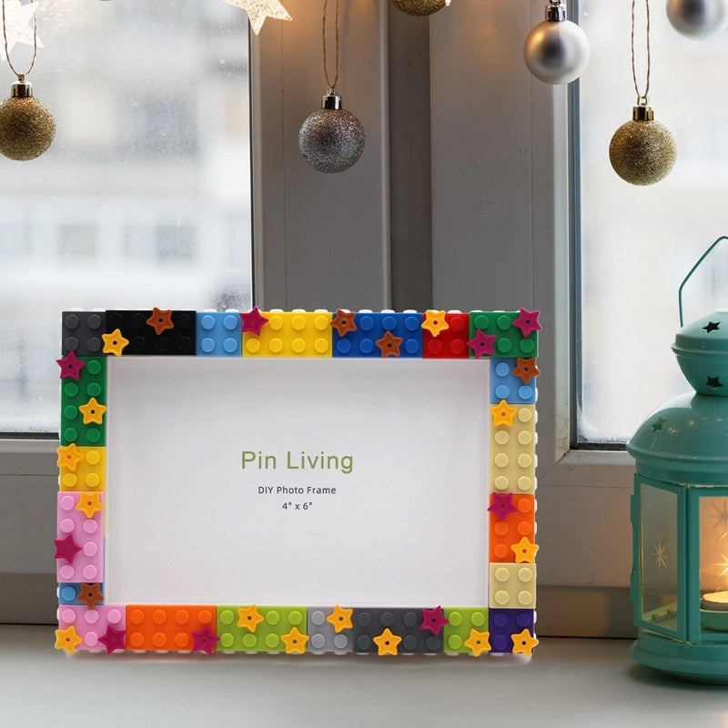 Casual Color Block Plastic Picture Frames