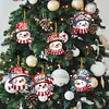 6Pcs Diamond Painting Acrylic Winter Snowman Hanging Decor