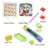 5D DIY Partial Special Shaped Drill Diamond Painting With Frame Kit Dog Decor 19.2x19.2cm