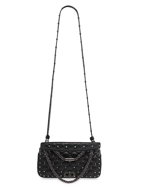  Valentino Garavani Rockstud Spike Quilted Leather Shoulder Bag 3.9 out of 5 Customer Rating