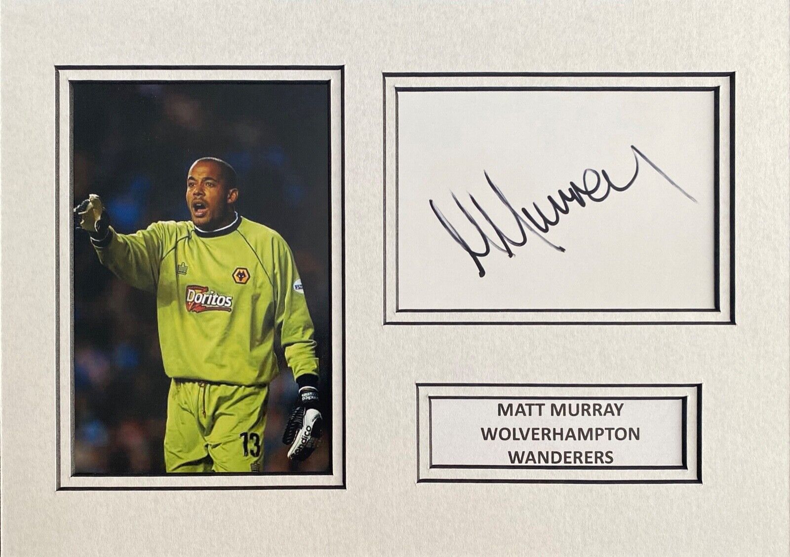 MATT MURRAY SIGNED A4 Photo Poster painting MOUNT DISPLAY FOOTBALL AUTOGRAPH WOLVES 1