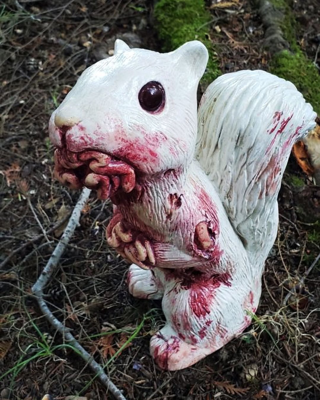 Carrion Merle The Zombie Albino Squirrel