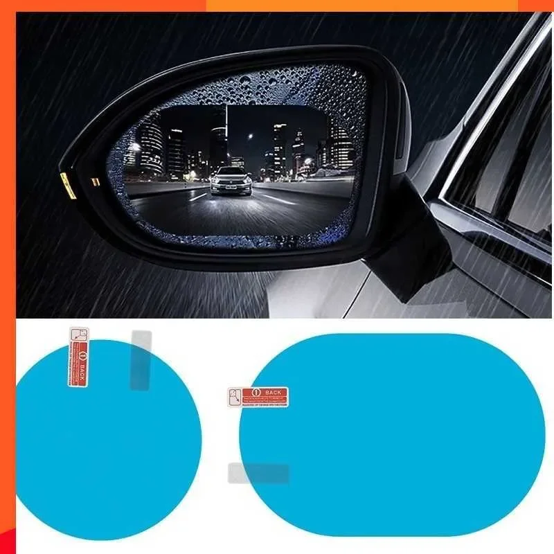 New 2Pcs Rearview Mirror Protective Rain Proof Anti Membrane Sticker Accessories Car Protection