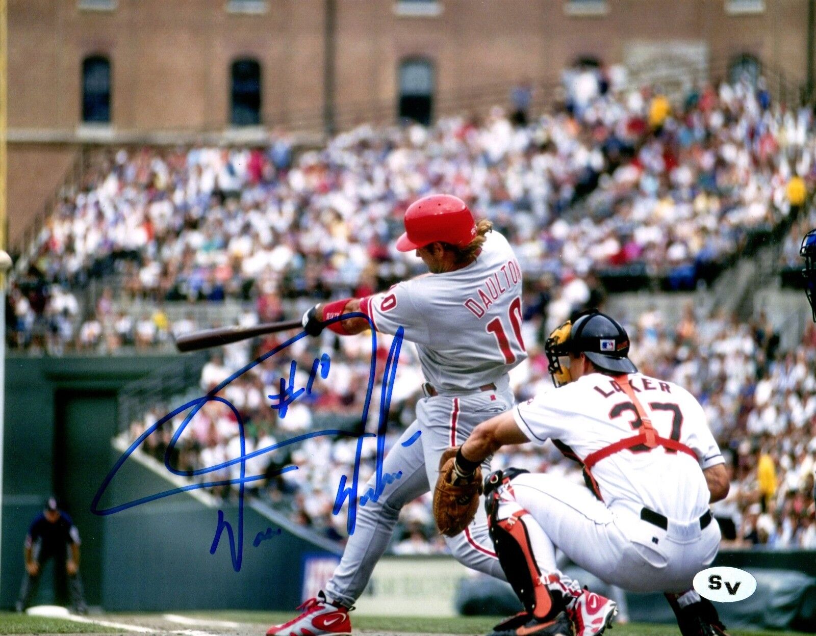 Darren Daulton Autographed Signed 8x10 Photo Poster painting MLB Philadelphia Phillies